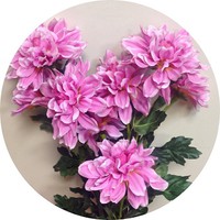 Куст георгин арт.32224 h=80 cм; 9 цветков; цвет сиреневый Цена 900.00 руб