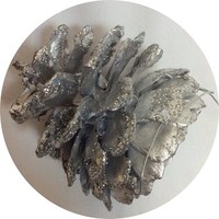 Шишка на елку серебро арт. 5015; L=7 см Цена 80.00 руб
