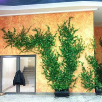 Декор стены искусственной зеленью в ТРК 