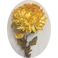Хризантема осенняя арт.4330; h=77 см; d=15 см; цвет желтый Цена 210.00 руб