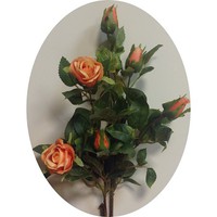 Роза кустовая арт.747; h=55 см; 2 ветки; цвет оранжевый Цена 270.00 руб