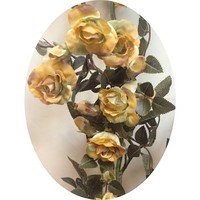 Ветка розы арт.8527; h=90 см; цвет желтый Цена 295.00