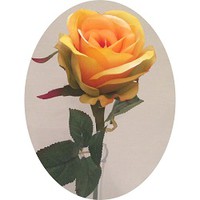 Роза арт. 7496; h=49 см; цвет - желтый Цена 195.00 руб