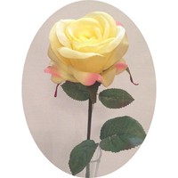 Роза арт. 7496; h=49 см; цвет - лимонный Цена 195.00 руб